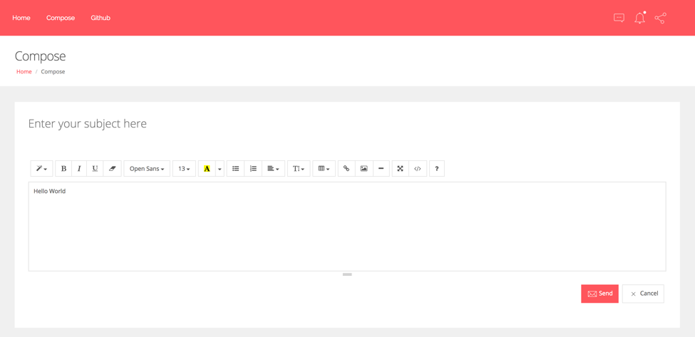 Figure 4. Compose Email