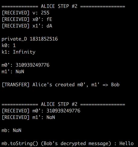 Figure 8. Console result of step 3
